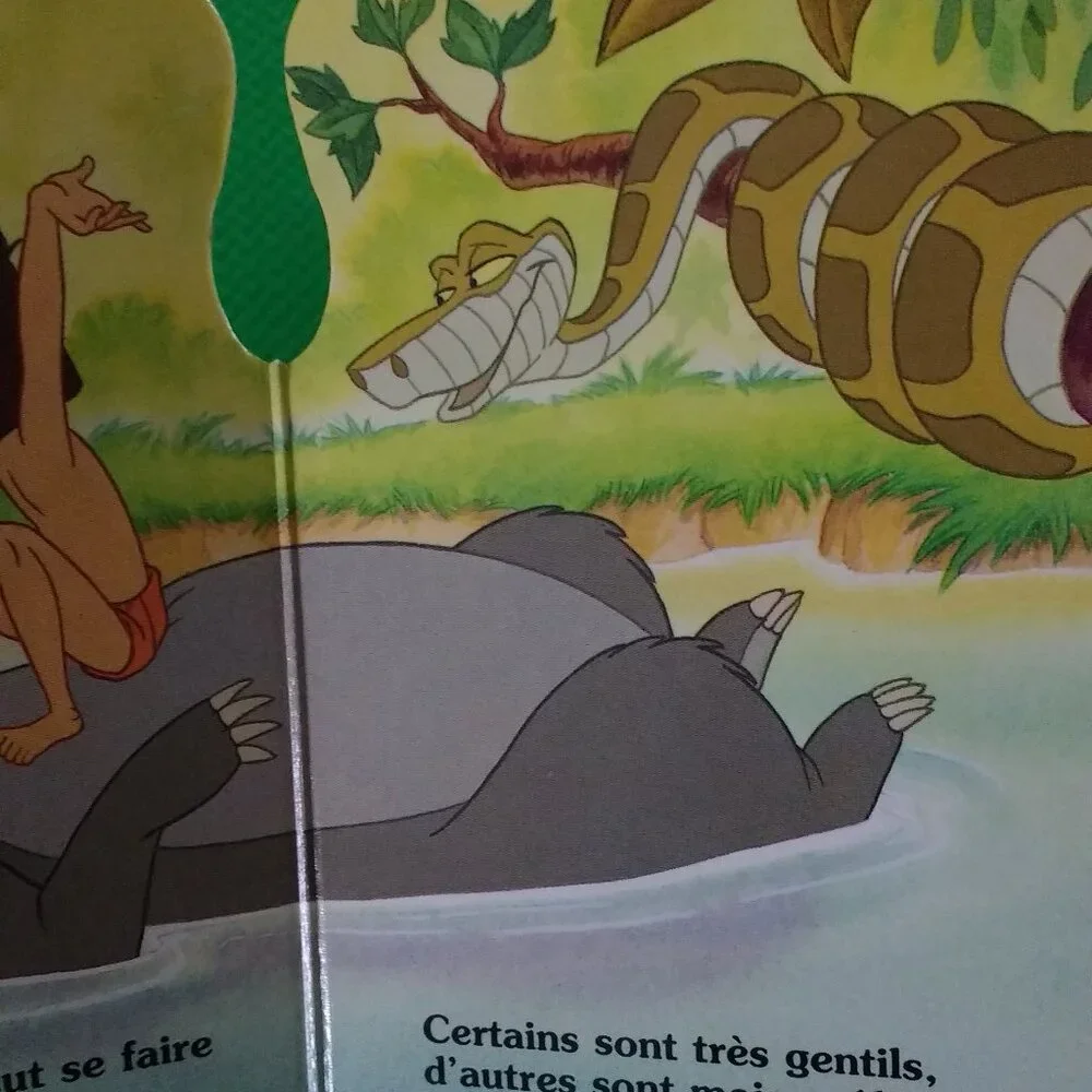 Le livre de la jungle livre peluche Baloo Disney 2000 French used